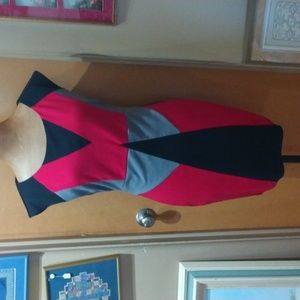 Just for wraps color block dress